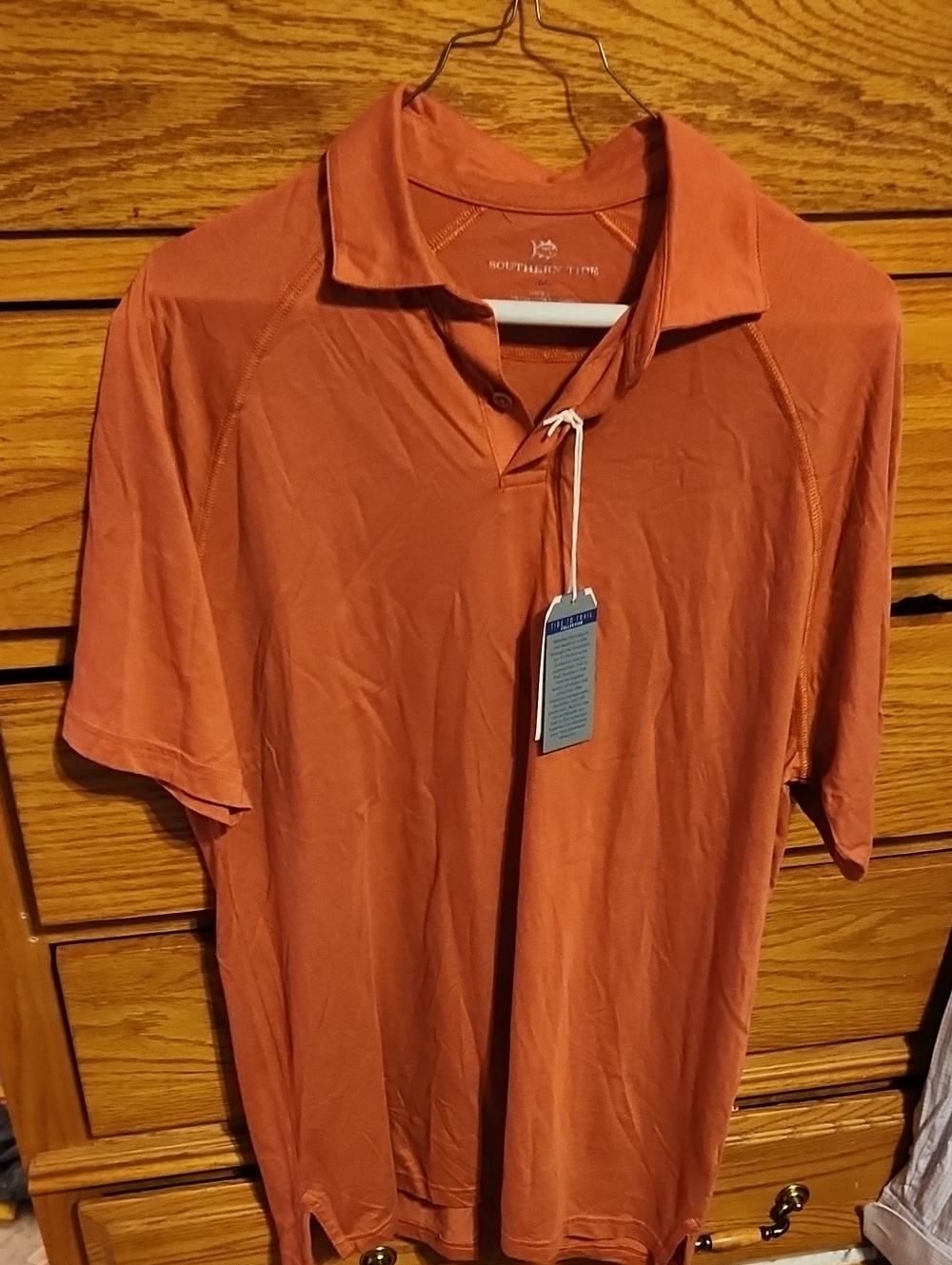 Southern Tide Men's Rust Orange Polo NWT